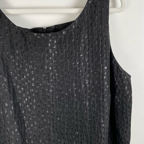 Victor Alfaro Black Metallic Sheath Dress Size 18W LBD Event Glam Quiet Luxury - Picture 8 of 8